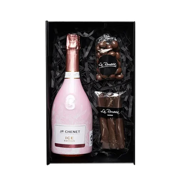 1 J.P Chenet Rosé + 1 Almendra + 1 Cuchufli + Caja M