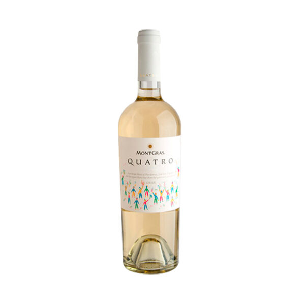 Vino Montgras Quatro Blanco 750cc