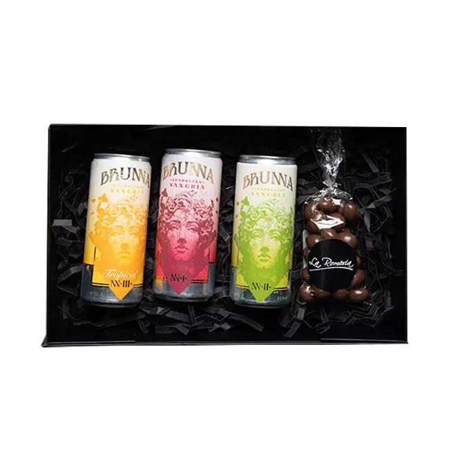 3 Sangrias Brunna + 1 Almendra + Caja M
