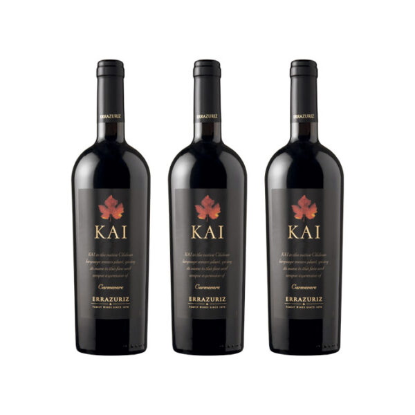 Cata Vertical de Vinos Kai Errázuriz Carmenere 750cc (3 Unidades)