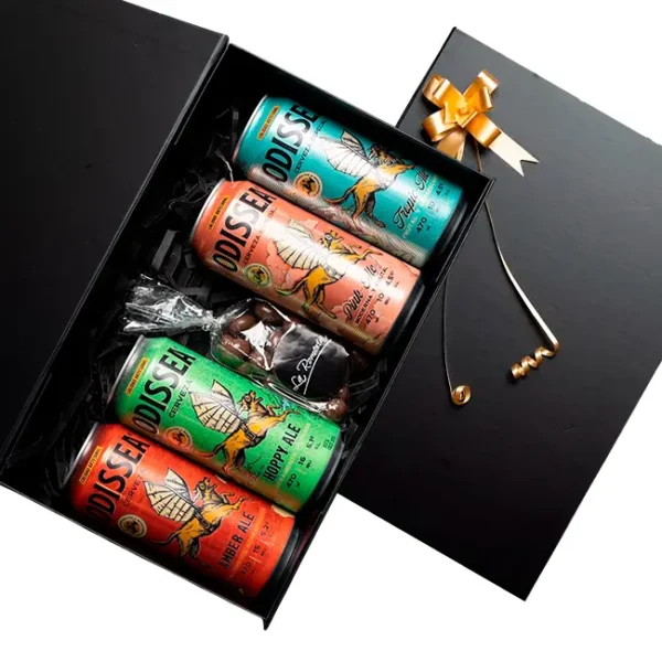 4 Cervezas Odissea Kross+ 1 almendras + Caja M