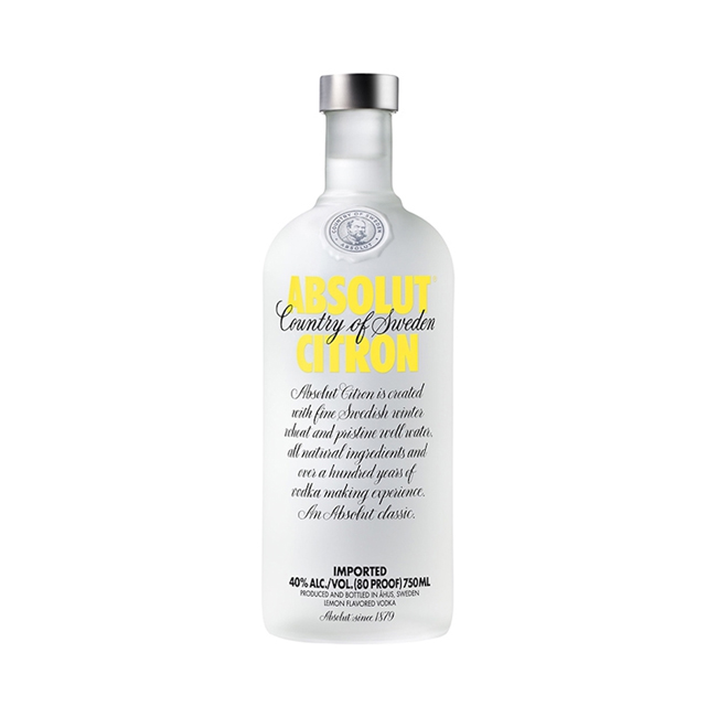 Vodka Absolut Citron 750cc