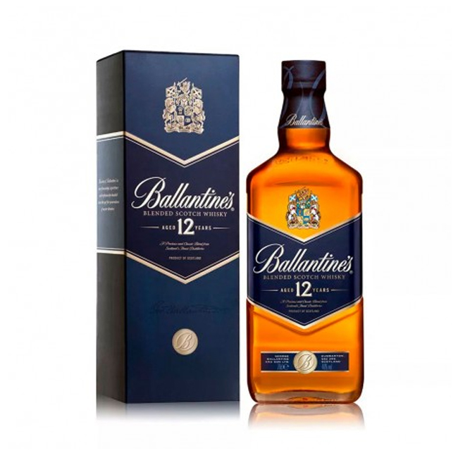 Whisky Ballantines 12 años 750cc