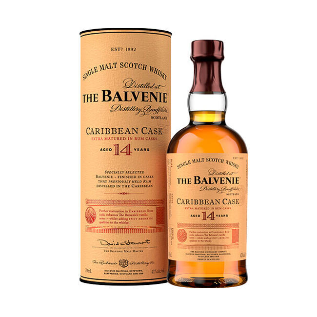 Whisky Balvenie 14 Años Caribbean Cask 700cc