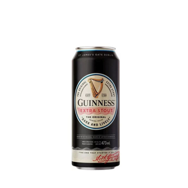 Cerveza Guinness Extra Stout 473cc