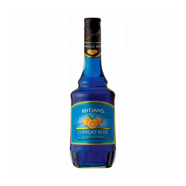 Licor Curacao Blue Mitjans 750cc