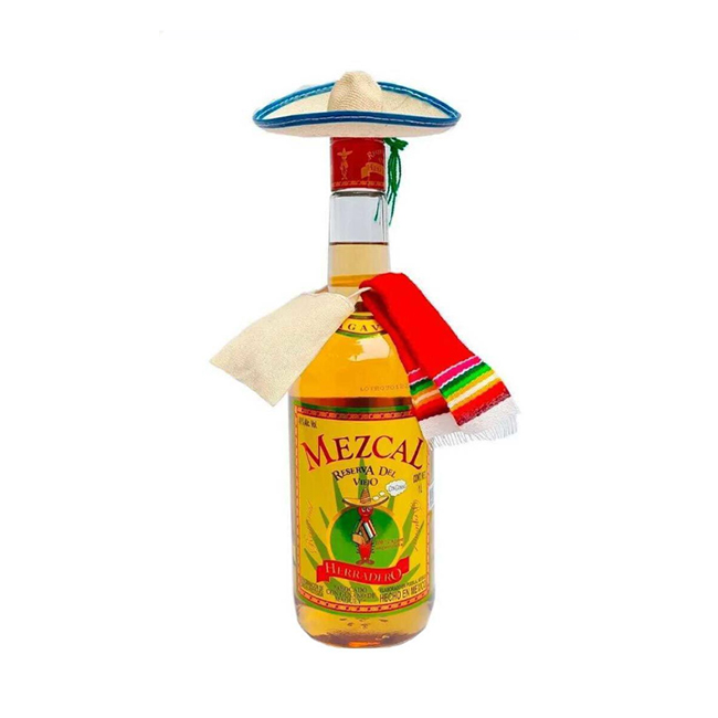 Mezcal Reserva del Viejo Herradero con Gusano 1000cc
