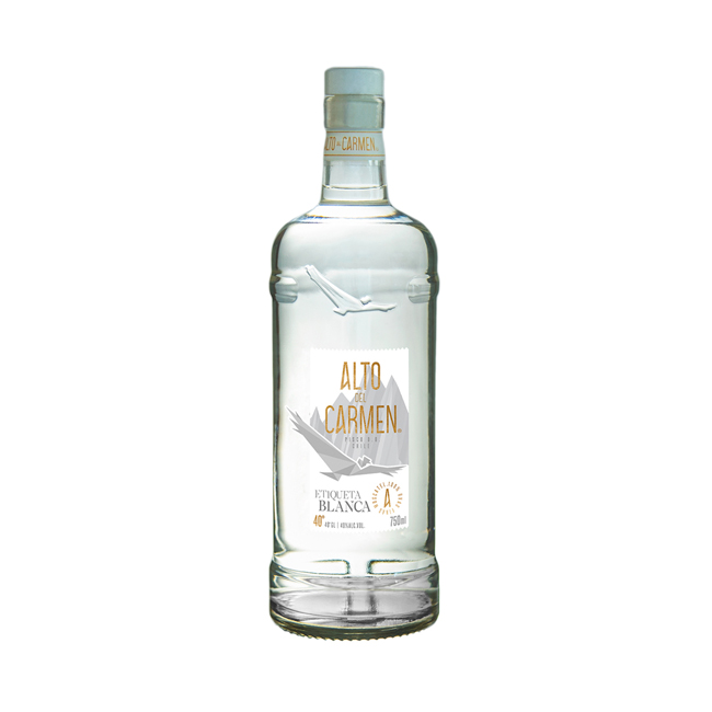 Pisco Alto del Carmen 40º Etiqueta Blanca 750cc