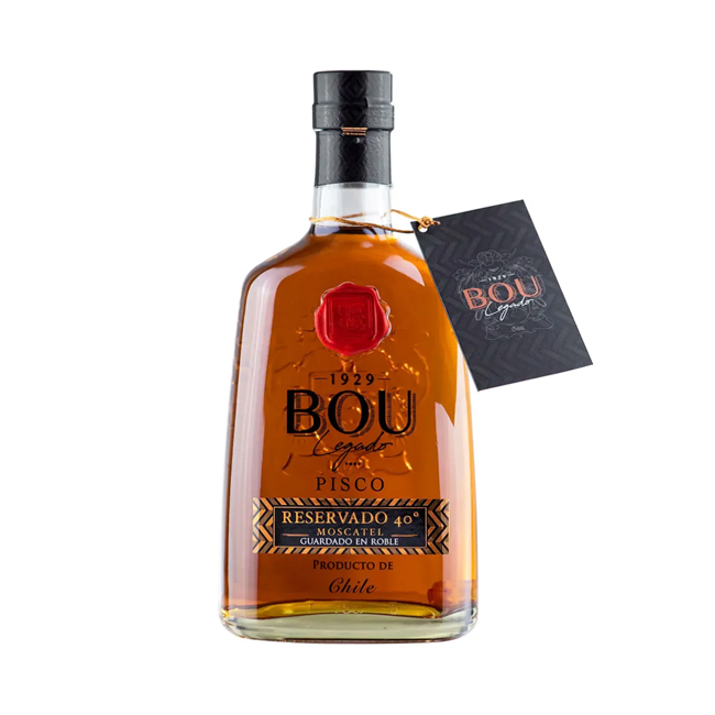 Pisco Bou Legado Roble 40° 750cc – El Mejor Pisco Del Mundo 2025