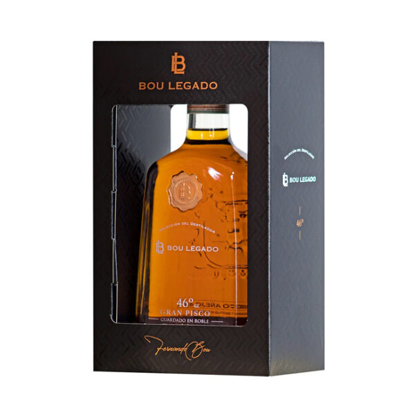 Pisco Bou Legado Roble 46° Selección del Destilador 750cc