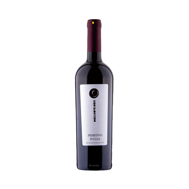 Vino Primitivo Puglia IGT Dieci.Nove.Dieci 750cc