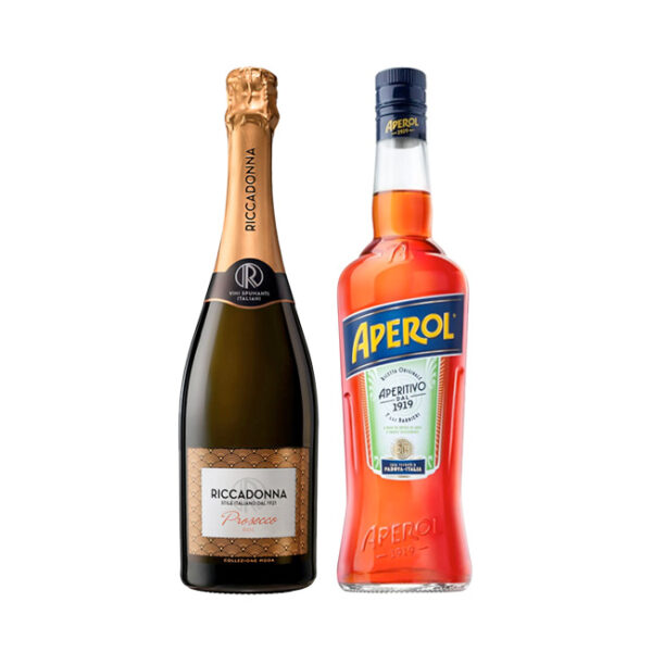 Espumante Riccadonna Prosecco 750cc + 1 Aperol 750cc