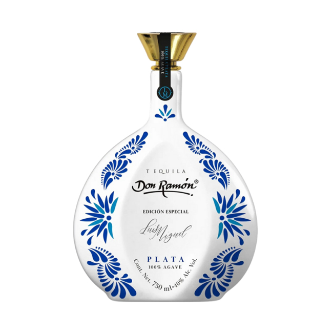 Tequila Don Ramon Luis Miguel 100% Agave Ceramica Plata 750cc