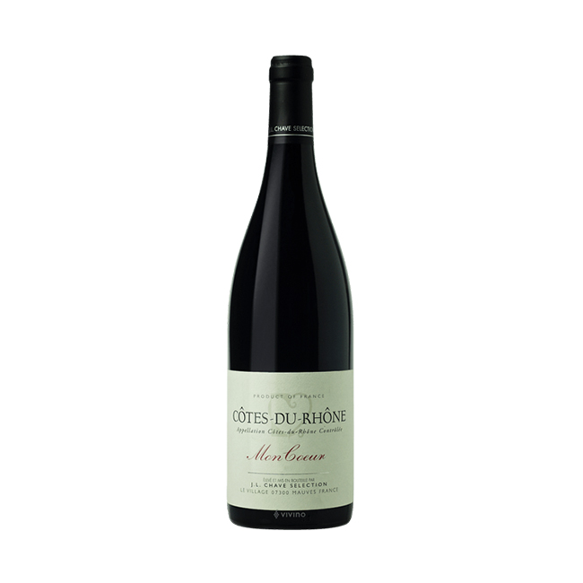 Vino Côtes du Rhône Selection Mon Coeur Francia 750cc