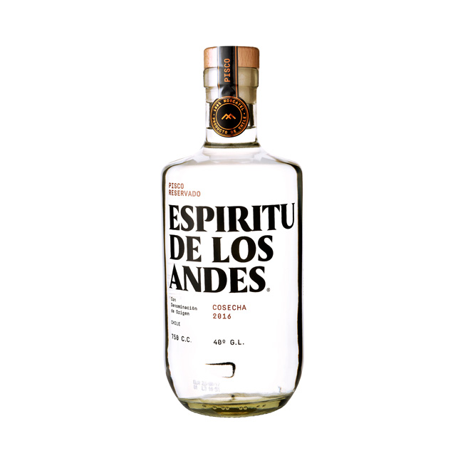 Pisco Espíritu de los Andes 40º 750cc