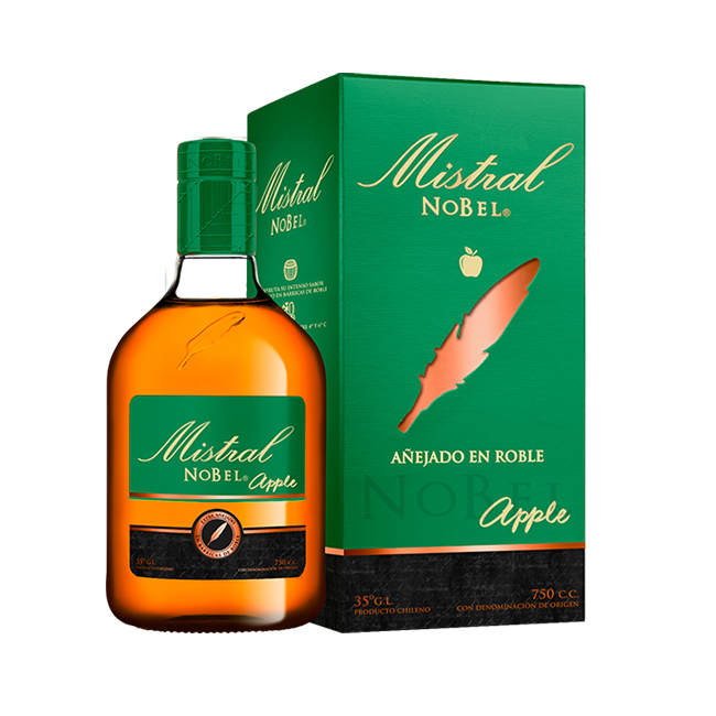 Pisco Mistral Nobel Apple 35º 750cc